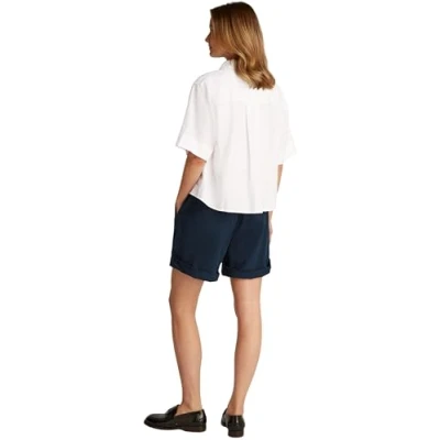 Abbildung von Tommy Hilfiger Relaxed Shirt Hemdbluse, Damen, Größe: 34, Optic white