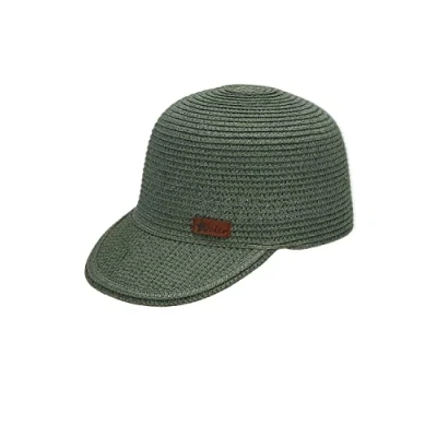 Abbildung von Sterntaler Unisex Baseball Cap Stroh Baseballkappe, dunkelgrün, 57