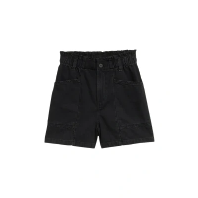 Abbildung von TOM Tailor Denim Paperbag Jeans Shorts, Damen, Größe: XS, Deep black