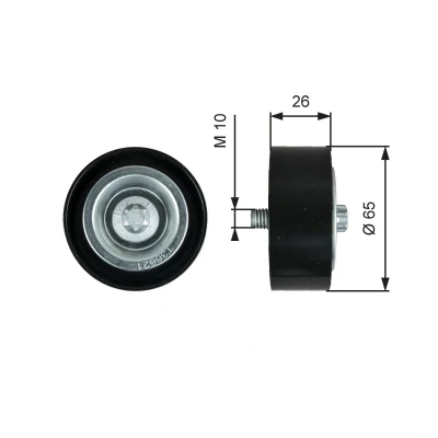 Abbildung von GATES T36621 Umlenkrolle FleetRunner Micro V Stretch Fit