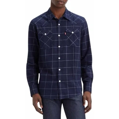 Abbildung von Levi&#039;s Barstow Western Standard Hemd, Herren, Größe: XS, Indigo