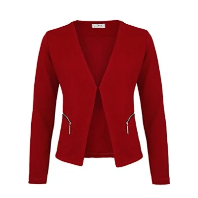 Abbildung von DANAEST Damen Blazer mit Taschen (382) (36 / S, Bordeaux)