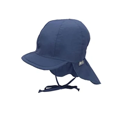 Abbildung von Sterntaler Unisex Kinder Schirmmütze Mit Nackenschutz Bindebänder Und Einsteckbaren Ohrenklappen Winter Hut, Blau, 51 EU