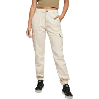 Abbildung von Urban Classics HIGH Waist Cargohose, Damen, Größe: 33, Whitesand