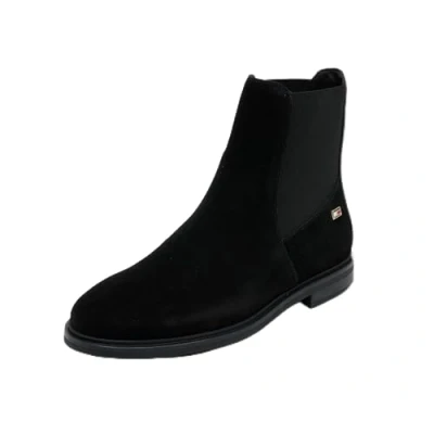 Abbildung von Tommy Hilfiger FLAG LOW Chelsea Stiefelette, Damen, Größe: 37, Black Schuhe