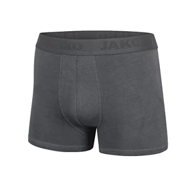 Abbildung von JAKO Herren Boxershorts Premium 2er Pack, Anthrazit, M