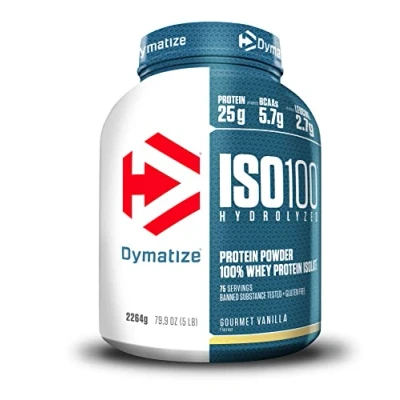 Abbildung von Dymatize ISO 100 Hydrolyzed Gourmet Vanilla 2264g Whey Protein Hydrolysat + Isolat Pulver