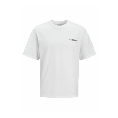 Abbildung von Jack &amp; Jones Ebradley Graphic TEE SS Oneck Tshirt print, Herren, Größe: 3XL, White