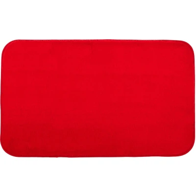 Abbildung von Gözze Premium Rutschfester Badteppich, RIO, 100% Microfaser, 70 x 120 cm Rot