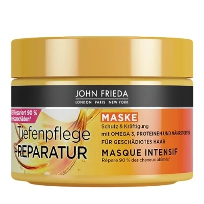 Abbildung von John Frieda Tiefenpflege + Reparatur Haarkur/Maske Inhalt: 250 ml Für geschädigtes, extrem geschädigtes Haar