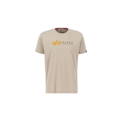 Abbildung von Alpha Industries Label T PP Shirt für Herren Vintage Sand