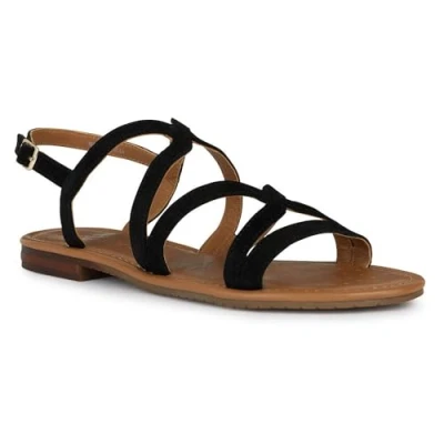 Abbildung von Geox D Sozy S Y Flat Sandal, Black, 41 EU