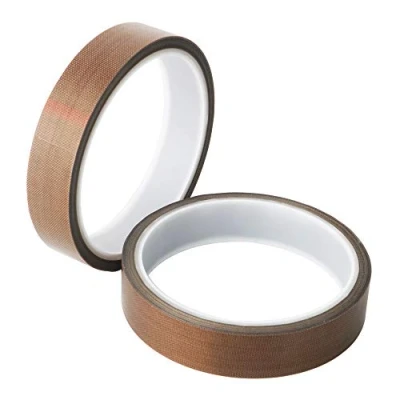 Abbildung von GTIWUNG 2 Stück Teflonband, Hochtemperaturband, PTFE Glasgewebeband/Glasklebeband, High Temp Klebeband, Hitzebeständig bis 260C, Selbstklebend, 19mm x 10m