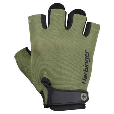 Abbildung von Harbinger Power 2.0 Handschuhe für Gewichtheber, Unisex, Grün, Medium