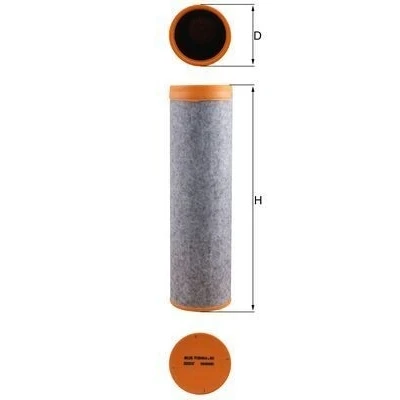 Abbildung von MAHLE ORIGINAL LXS 7120 Sekundärluftfilter 101,5, 101