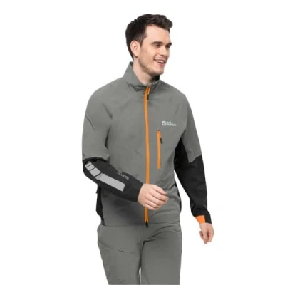 Abbildung von Jack Wolfskin Morobbia L Regenjacke / wasserabweisende Jacke, Herren, Größe: Large, Gecko green