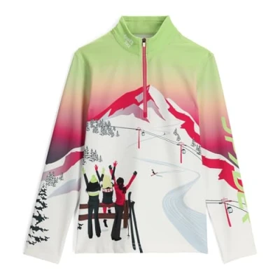 Abbildung von Spyder Sunset Zip T Neck, Girls, Lime Ice, M