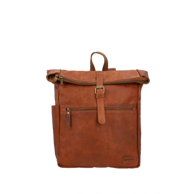 Abbildung von Gusti Leder Rucksack Milo New Handgefertigter Lederrucksack Damen &amp; Herren Vintage mit Flaschenhalter Airtag Fach
