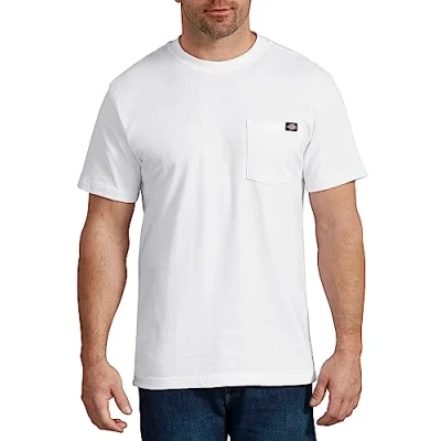 Abbildung von Dickies, Herren, T Shirt mit Tasche im legeren Stil, White, M