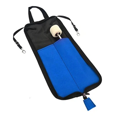 Abbildung von Tbest Drum Sticks Case, Ersatztasche Für Trommelstäbchen,Wasserdicht,Tragbar,Für Sturm,Tasche Mit Tragegurt (Blau)