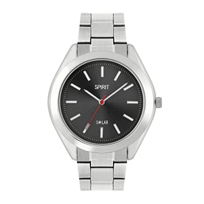 Abbildung von Spirit Herren Analog Quarz Uhr mit Edelstahl Armband SPGS 3003