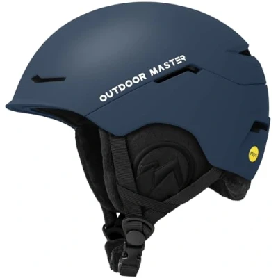 Abbildung von OutdoorMaster ELK MIPS Skihelm Schneesporthelm Snowboardhelm für Männer Frauen &amp; Jugend(Dunkelblau,L)