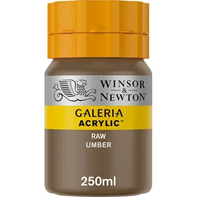 Abbildung von Winsor &amp; Newton 2137554 Galeria Acrylfarbe, hohe Pigmentierung, lichtecht, buttrige Konsistenz, 250 ml Tube Umbra Natur