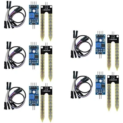 Abbildung von ARCELI 5 stücke Boden Hygrometer Feuchtigkeitserkennung Wasser Sensor Modul YL 69 für Arduino