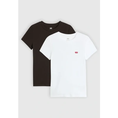 Abbildung von Levi&#039;s Essential TEE 2 PACK Tshirt basic, Damen, Größe: XS, White/anthracite night