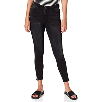 Abbildung von Noisy May Nmkimmy ANK DART Jeans Skinny Fit, Damen, Größe: 25x30, Dark grey denim