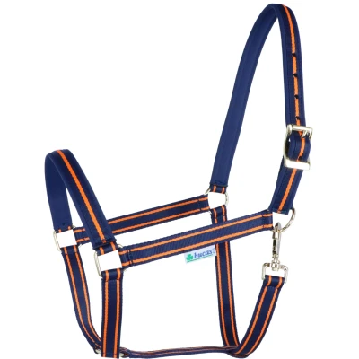 Abbildung von Bucas Halfter Dublin Navy Orange Vollblut