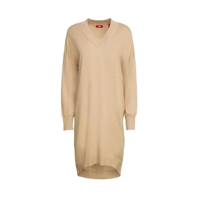 Abbildung von Esprit EOS Dress Strickkleid, Damen, Größe: Small, Sand