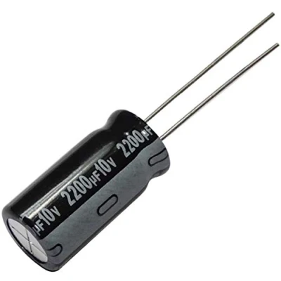 Abbildung von AERZETIX C12696 3 x Chemischen Elektrolytkondensatoren Radial 2200uF ± 20% 10V THT 85C 2000h Ø10x20mm