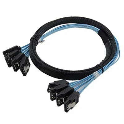 Abbildung von CableDeconn Sata3 III SAS Kable High Speed 6Gbps Quality for Server 4pcs/set 0.5M