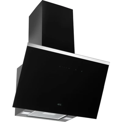 Abbildung von AEG DVE5661HB Kopffreie Wand Dunstabzugshaube / Serie 7000 mit Hob2Hood Abluft oder Umluft 60cm Schwarz max. 500 m3/h min. 64 74 dB(A) A Touch Bedienung