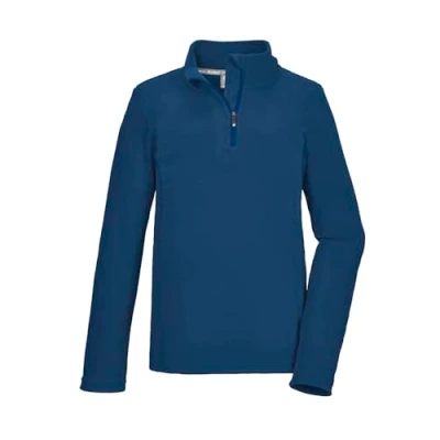 Abbildung von killtec Jungen Fleeceshirt mit Stehkragen und Reißverschluss KSW 184 BYS FLC SHRT, dunkel stahlblau, 128, 40867 000