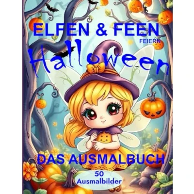 Abbildung von Elfen und Feen feiern Halloween: Das große Ausmalbuch für kleine Hexen Magier, die Halloween kaum noch abwarten können. Zum Ausmalen genießen ... faszinierende jeden Anlass)