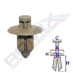 Abbildung von ROMIX C60521 Clip, Zier /Schutzleiste VOLVO: S60 I