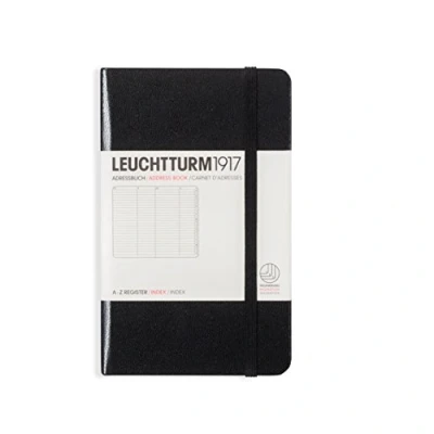 Abbildung von LEUCHTTURM1917 316927 Adressbuch Pocket (A6), Hardcover, Schwarz