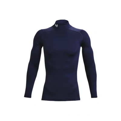 Abbildung von Under Armour COMP MOCK Langarmshirt, Herren, Größe: Small, Blau