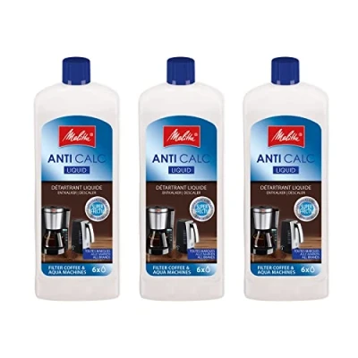 Abbildung von Melitta Anti Calc Liquid Flüssigentkalker für Filterkaffeemaschinen und Wasserkocher 3x250 ml