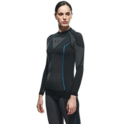 Abbildung von Dainese Damen Dry LS Lady Baselayer Shirt, Schwarz/Blau, XS/S