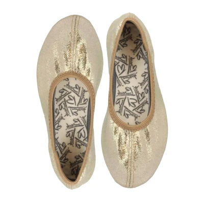 Abbildung von Beck Gymnastik Basic Klassischer Ballerina für Kinder, Größe: 33, Gold Schuhe