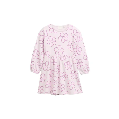 Abbildung von TOM Tailor Nylon DRESS. Freizeitkleid für Kinder, Größe: 92/98, Neon lilac flower print