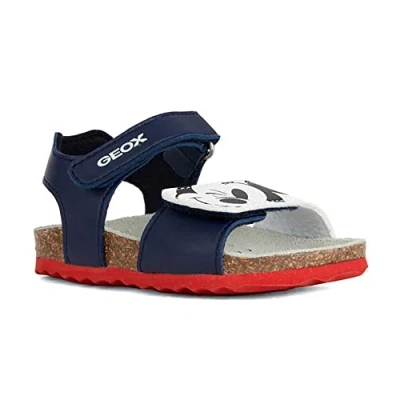 Abbildung von Geox Jungen B Chalki Boy Sandal, Navy Optic White, 27 EU