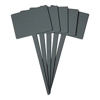 Abbildung von Securit Kreidetafel Pflanzschilder, Gartenstecker mit doppelseitiger Schreiboberfläche, inklusive einem weißen Kreidestift, 18 x 8 0, 1 cm