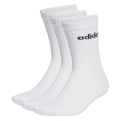 Abbildung von adidas Unisex Linear Crew Cushioned 3 Pairs Socken, White/Black, XS