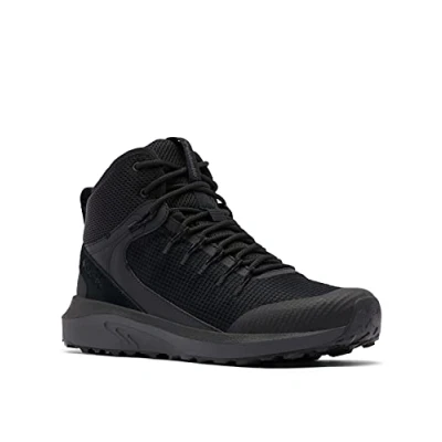 Abbildung von Columbia Trailstorm Mid Waterproof wasserdichte Trekking Und Wanderstiefel für Herren, Schwarz (Black x Dark Grey), 45 EU