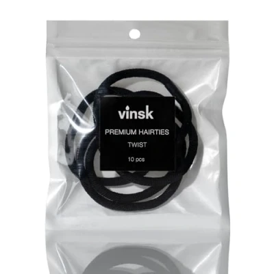 Abbildung von vinsk® UNISEX Haargummis Damen &amp; Herren im Set [10St.] sehr starker Halt Soft Haargummi Elastische schwarz mit starkem Vielseitiges Zopfgummi für Man Bun
