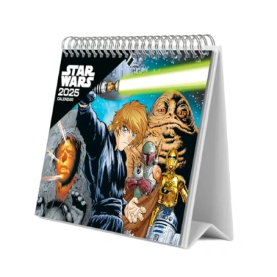 Abbildung von Grupo Erik Kalender 2025 Tischkalender Star Wars Familienplaner zum Aufstellen 20 x 17 cm Jahreskalender
